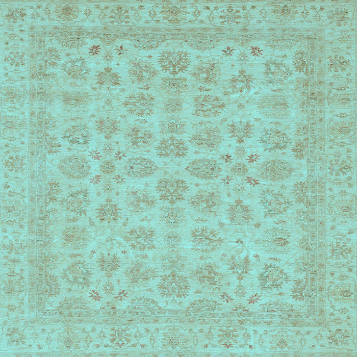 Square Abstract Light Blue Modern Rug, abs3973lblu
