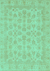 Abstract Turquoise Modern Rug, abs3973turq