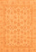 Machine Washable Abstract Orange Modern Area Rugs, wshabs3973org