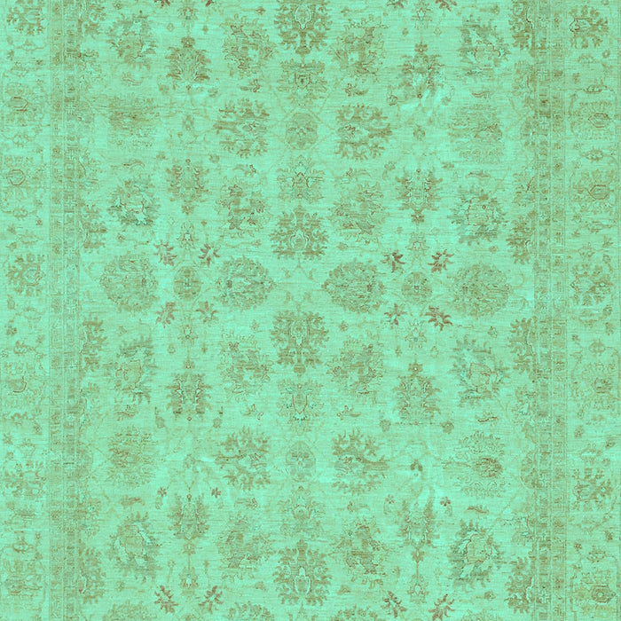 Machine Washable Abstract Turquoise Modern Area Rugs, wshabs3973turq