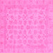 Square Abstract Pink Modern Rug, abs3973pnk