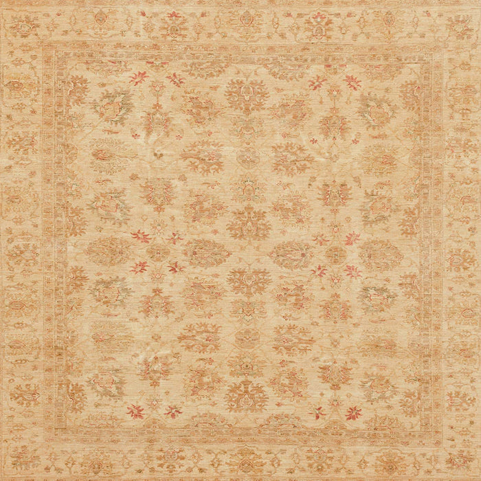 Square Abstract Orange Modern Rug, abs3973