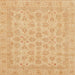 Square Abstract Orange Modern Rug, abs3973