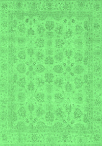 Abstract Emerald Green Modern Rug, abs3973emgrn