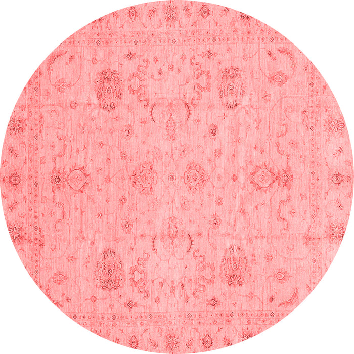 Machine Washable Oriental Red Traditional Rug, wshabs3974red