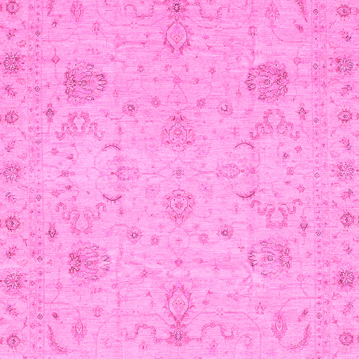 Machine Washable Oriental Pink Traditional Rug, wshabs3974pnk