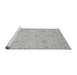 Sideview of Machine Washable Oriental Gray Traditional Rug, wshabs3974gry