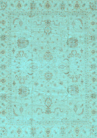 Oriental Light Blue Traditional Rug, abs3974lblu