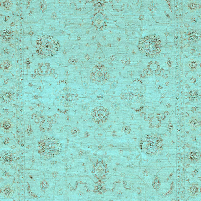 Oriental Light Blue Traditional Rug, abs3974lblu