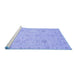 Sideview of Machine Washable Oriental Blue Traditional Rug, wshabs3974blu