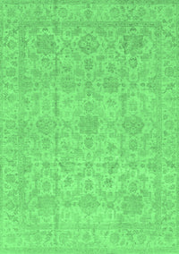 Oriental Emerald Green Traditional Rug, abs3975emgrn