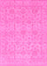 Machine Washable Oriental Pink Traditional Rug, wshabs3975pnk