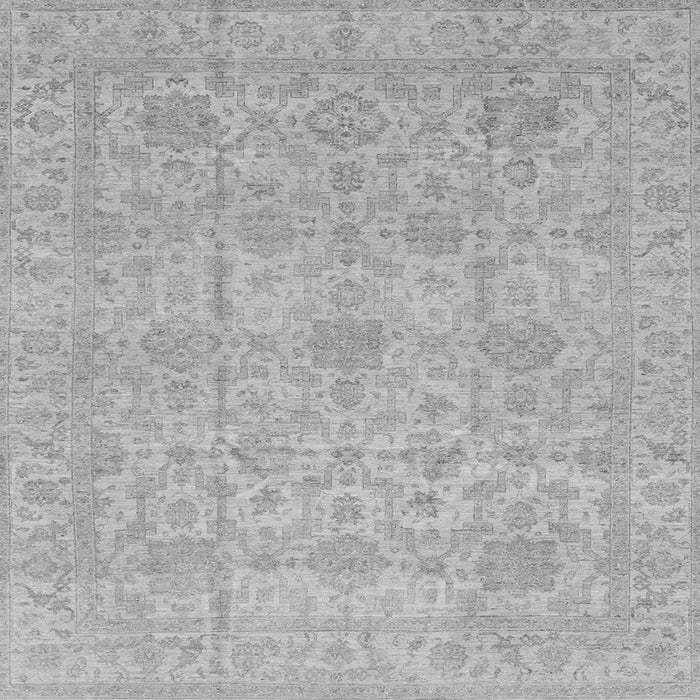 Square Machine Washable Oriental Gray Traditional Rug, wshabs3975gry