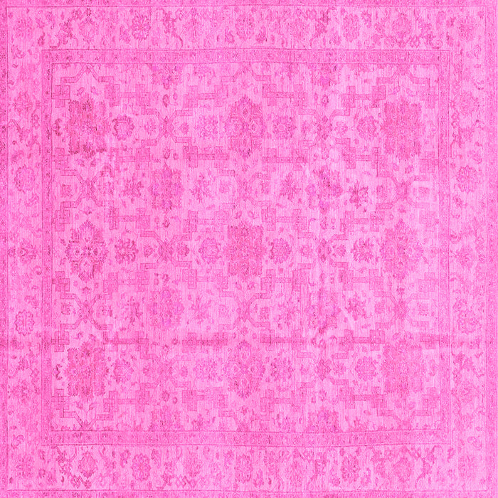 Square Oriental Pink Traditional Rug, abs3975pnk