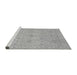 Sideview of Machine Washable Oriental Gray Traditional Rug, wshabs3975gry