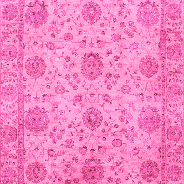 Machine Washable Oriental Pink Traditional Rug, wshabs3976pnk