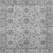 Square Machine Washable Oriental Gray Traditional Rug, wshabs3976gry