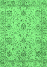 Oriental Emerald Green Traditional Rug, abs3976emgrn