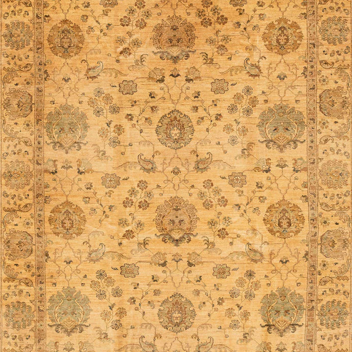 Machine Washable Abstract Orange Rug, wshabs3976