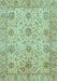 Oriental Light Blue Traditional Rug, abs3976lblu