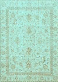 Oriental Light Blue Traditional Rug, abs3977lblu