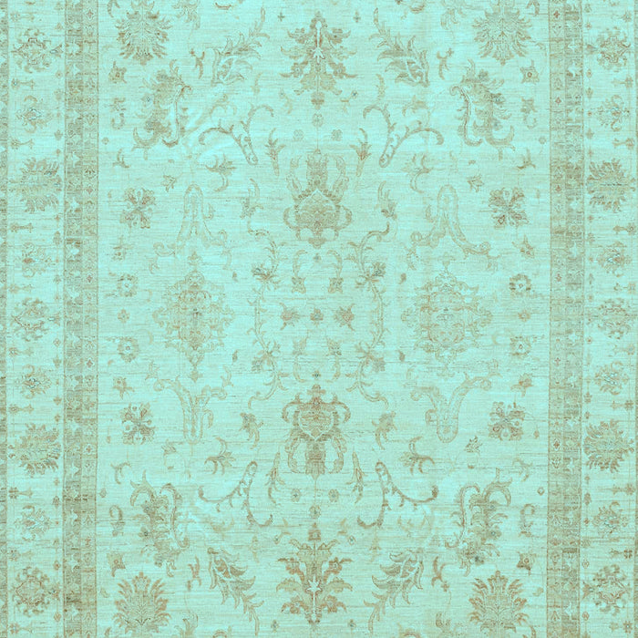 Oriental Light Blue Traditional Rug, abs3977lblu