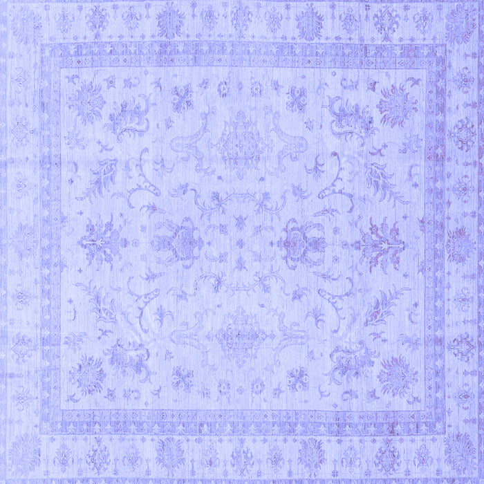 Square Oriental Blue Traditional Rug, abs3977blu