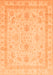 Machine Washable Oriental Orange Traditional Area Rugs, wshabs3977org