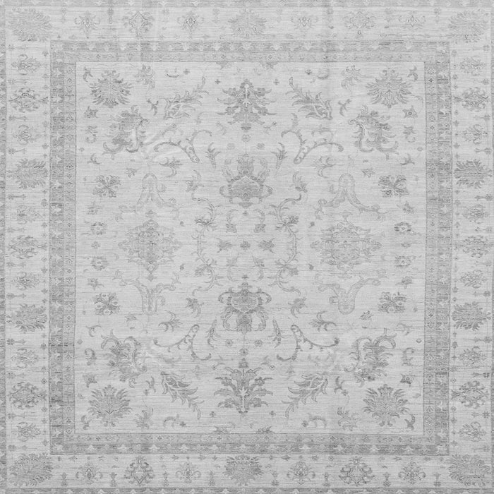 Square Machine Washable Oriental Gray Traditional Rug, wshabs3977gry