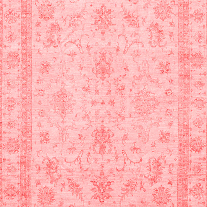 Machine Washable Oriental Red Traditional Rug, wshabs3977red
