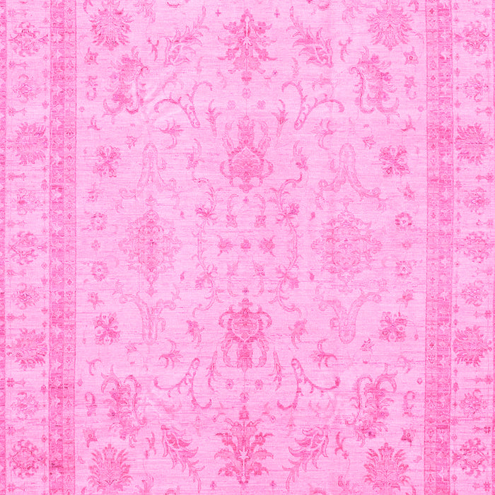Machine Washable Oriental Pink Traditional Rug, wshabs3977pnk