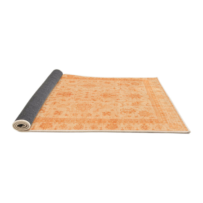 Sideview of Oriental Orange Traditional Rug, abs3977org