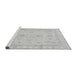 Sideview of Machine Washable Oriental Gray Traditional Rug, wshabs3977gry