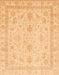 Machine Washable Abstract Orange Rug, wshabs3977