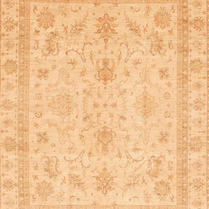 Machine Washable Abstract Orange Rug, wshabs3977