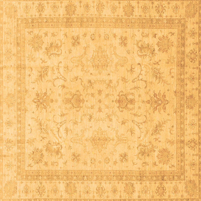 Square Machine Washable Oriental Brown Traditional Rug, wshabs3977brn