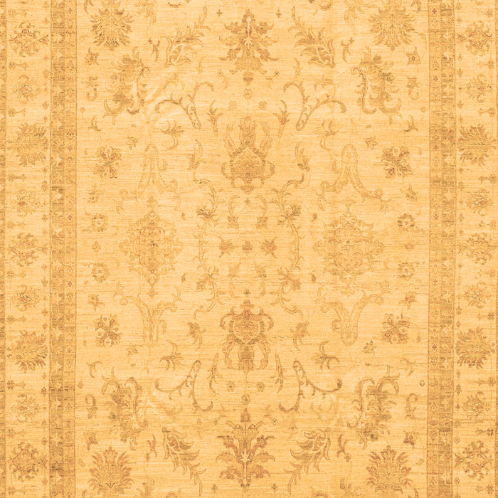Machine Washable Oriental Brown Traditional Rug, wshabs3977brn