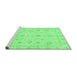 Sideview of Machine Washable Oriental Emerald Green Traditional Area Rugs, wshabs3978emgrn