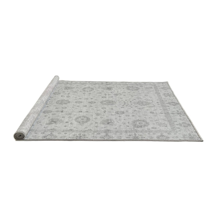 Sideview of Machine Washable Oriental Gray Traditional Rug, wshabs3978gry
