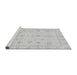 Sideview of Machine Washable Oriental Gray Traditional Rug, wshabs3978gry