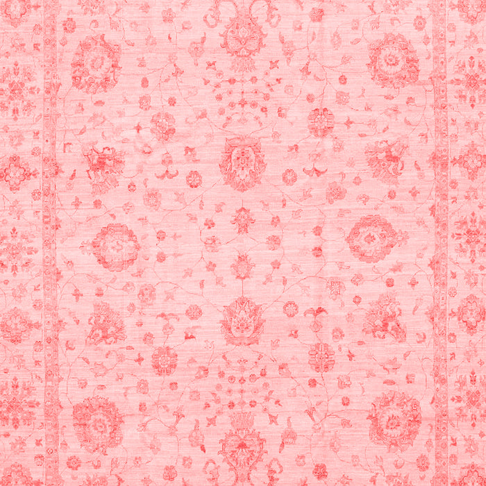Machine Washable Oriental Red Traditional Rug, wshabs3978red