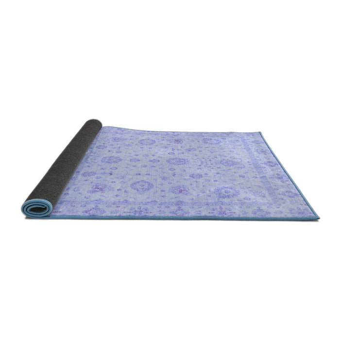 Sideview of Oriental Blue Traditional Rug, abs3978blu