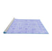 Sideview of Machine Washable Oriental Blue Traditional Rug, wshabs3978blu