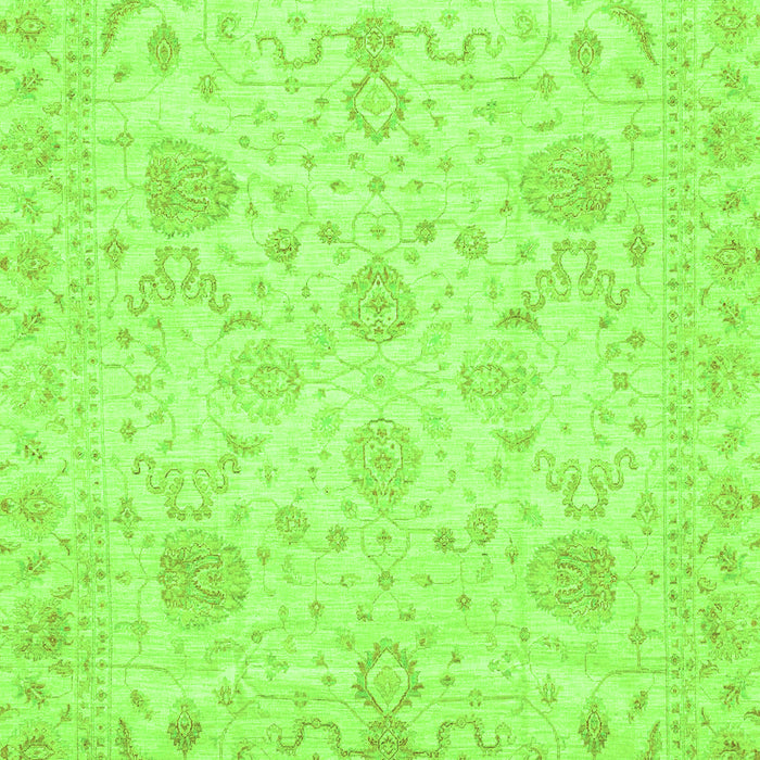 Machine Washable Oriental Green Traditional Area Rugs, wshabs3979grn