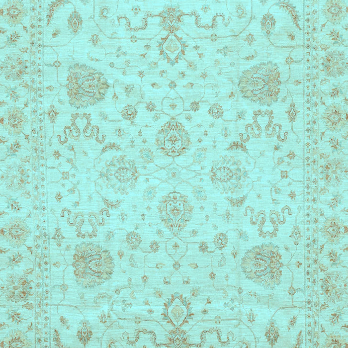 Machine Washable Oriental Light Blue Traditional Rug, wshabs3979lblu