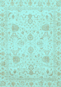 Oriental Light Blue Traditional Rug, abs3979lblu