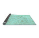 Sideview of Oriental Light Blue Traditional Rug, abs3979lblu