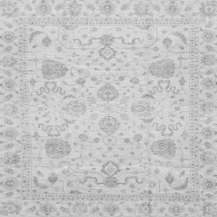 Square Oriental Gray Traditional Rug, abs3979gry