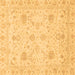 Square Oriental Brown Traditional Rug, abs3979brn