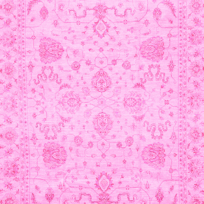 Machine Washable Oriental Pink Traditional Rug, wshabs3979pnk